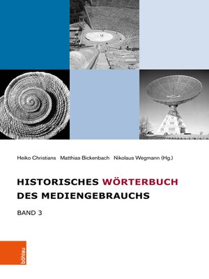 cover image of Historisches Wörterbuch des Mediengebrauchs